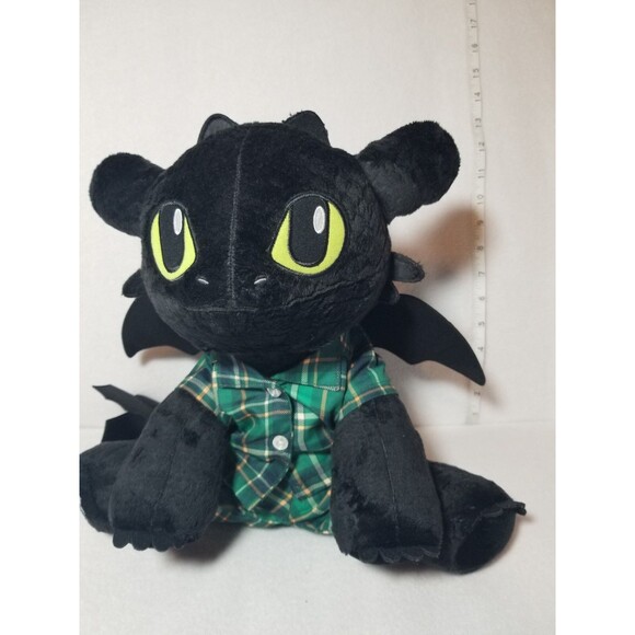 Build-A-Bear How to Train Your Dragon Black Dragon Toothless with Clothing 17 in - Picture 10 of 10